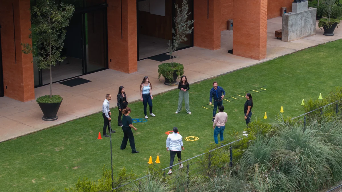 Team building en los jardines de Hotel Avándaro